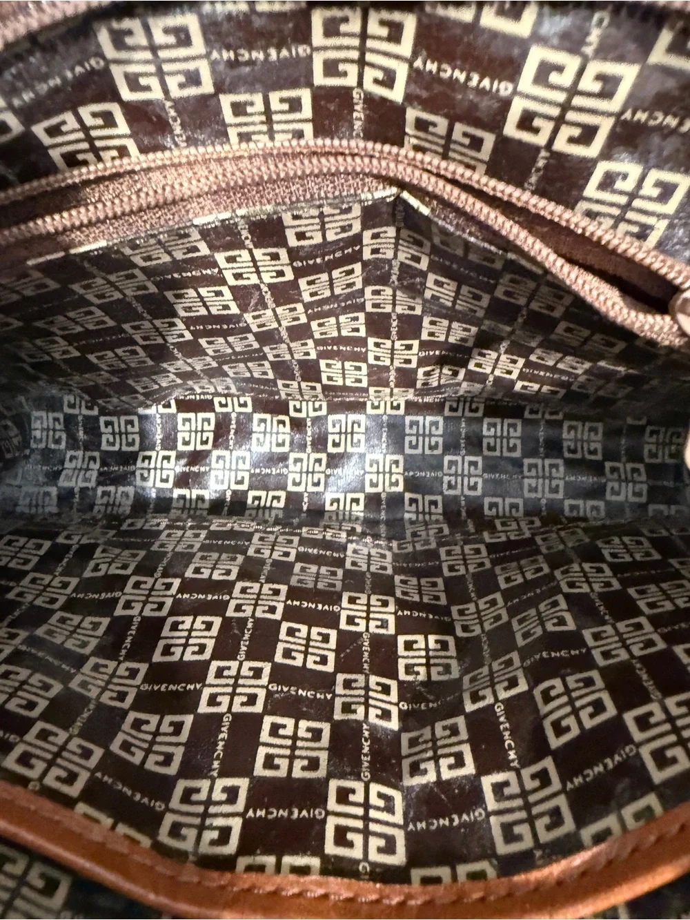 Vintage Givenchy 4G Monogram Jacquard Makeup Clutch – 70s/80s Retro